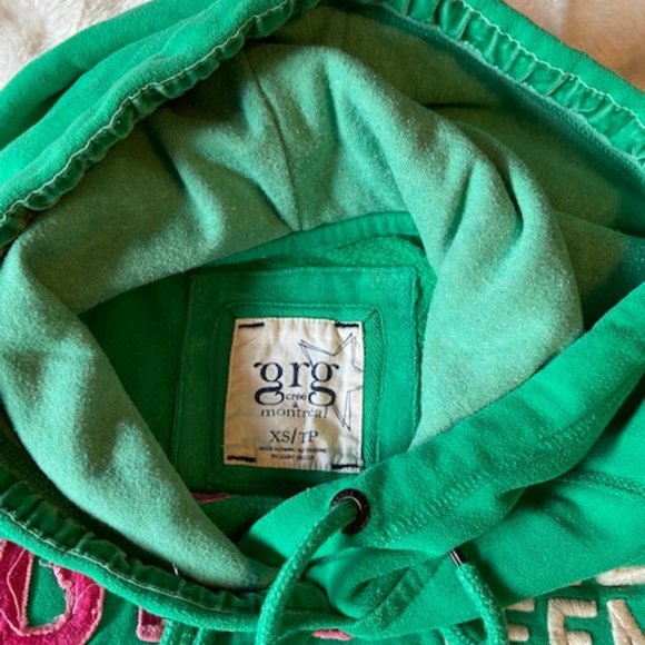 2/$40 Garage Green Hoodie Size Ladies Junior XS - Picture 3 of 8